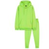 FFX126: Girls Bright Green Soft Fleece Tracksuit ( 13-15 Years)
